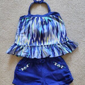 Gymboree Girls Sleeveless Top & Shorts Set – Cute & Comfy – Size 6